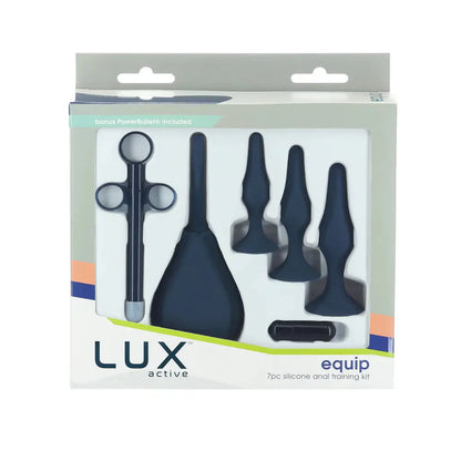 7-Piece Anal Training Kit Silicone Anal Plug Set Black  Anal Training
