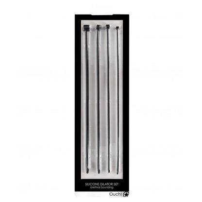 Urethral Sounding Silicone Dilator Set Black