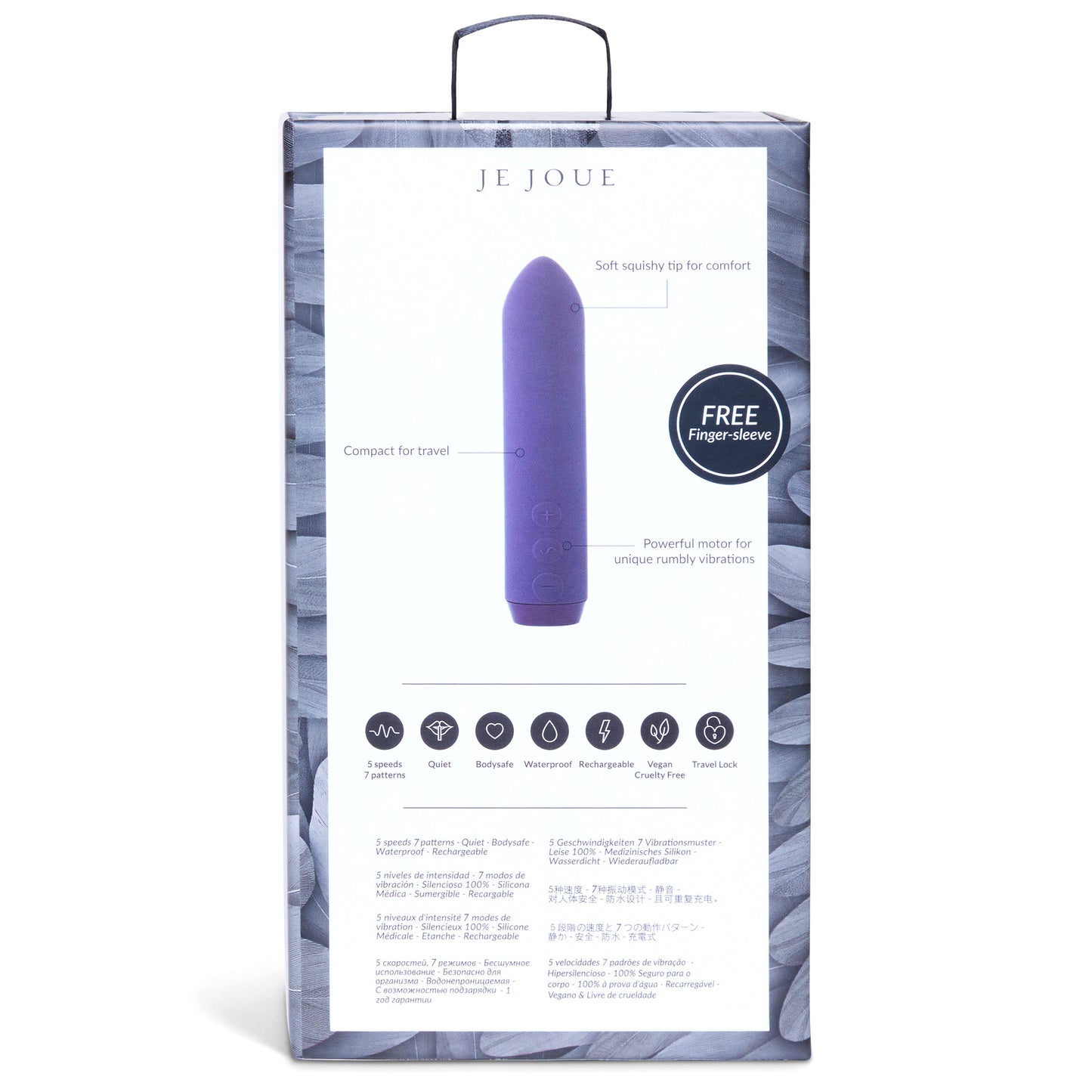 Je Joue Classic Rechargeable Bullet Vibrator Purple 