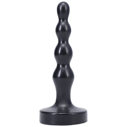 Tantus Silicone Ripple Small Silicone Butt Plug Black Bumpy Anal Plug