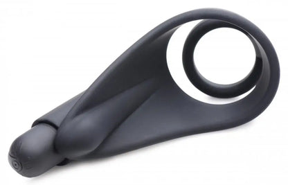 7X Silicone C-Ring with Vibrating Taint Stimulator  Cock Rings