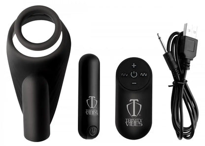 7X Silicone C-Ring with Vibrating Taint Stimulator  Cock Rings
