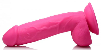 8.25 Inch Pink Suction Cup Dildo with Balls  Suction Cup Dildos