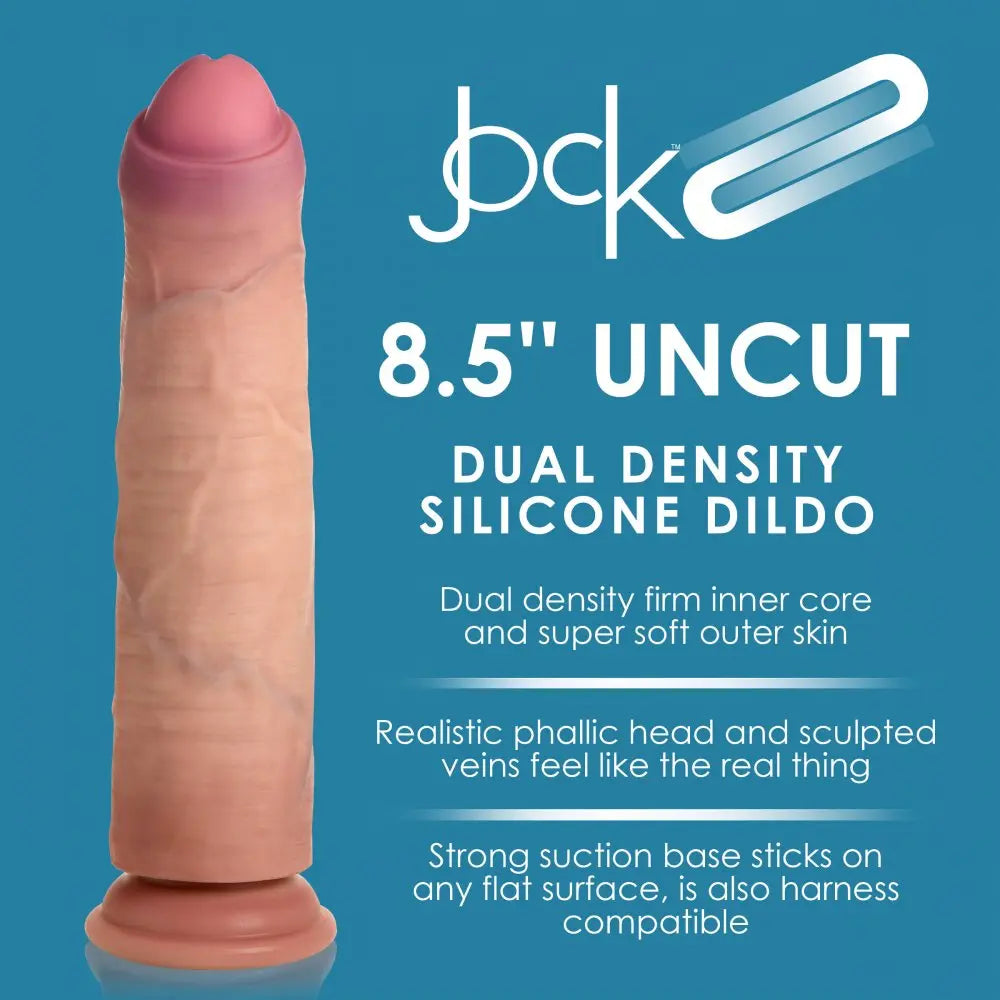 8.5 Inch Dual Density Uncut Dildo  Dildos