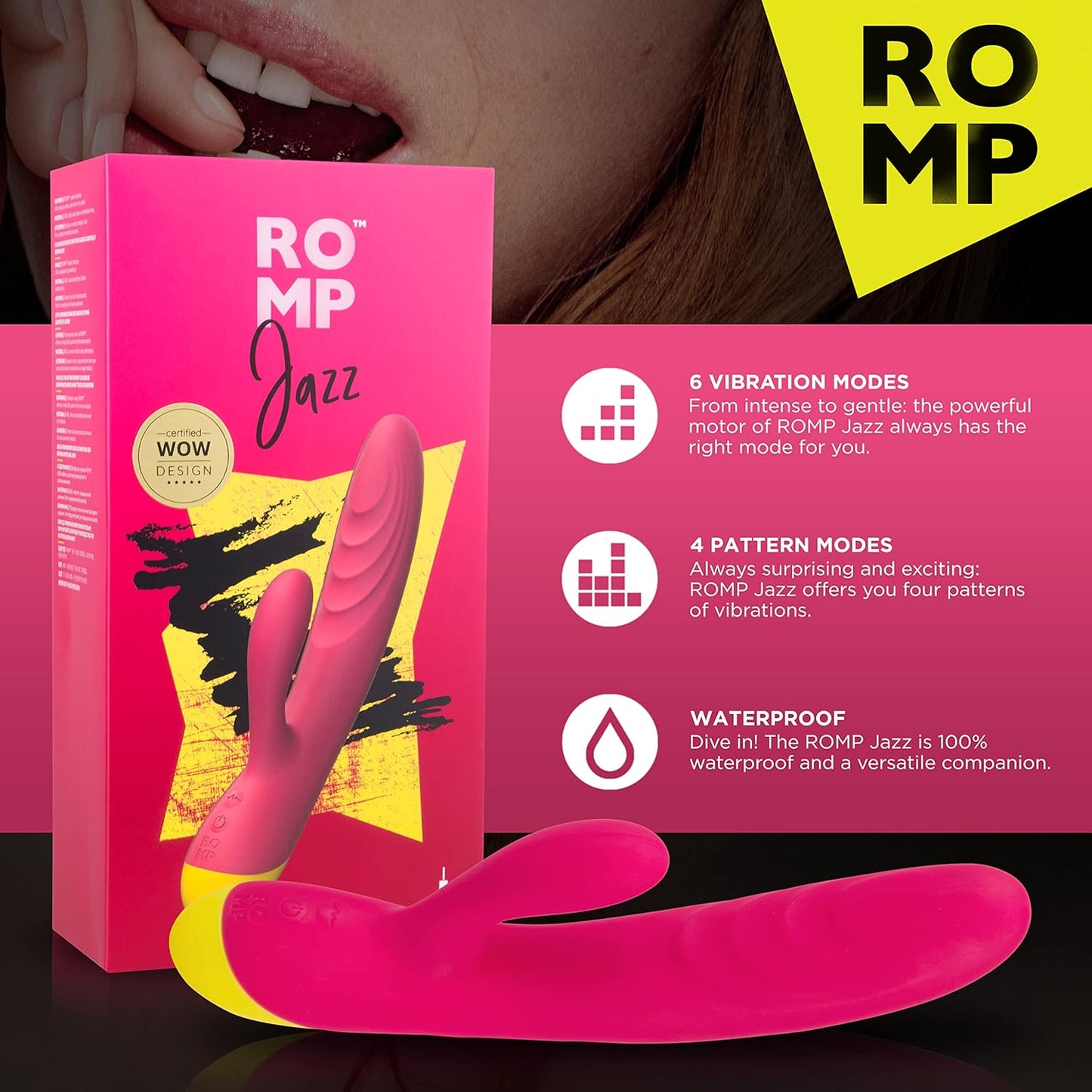 ROMP Jazz Rabbit Sex Toy Waterproof Vibrator