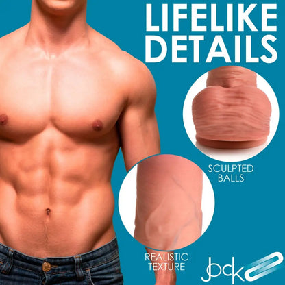 9.8 Inch Dual Density Uncut Realistic Dildo Sex Toy with Balls  Dildos