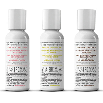 Simply Tropical Trio Travel Kit 1oz (Pack of 3)  Lubes