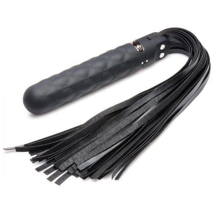 9X Vibrating Silicone Dildo Flogger  Impact Play