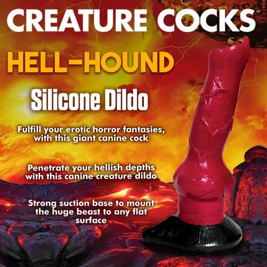 Hell-Hound Canine Penis Silicone Dildo - Bound By Desire