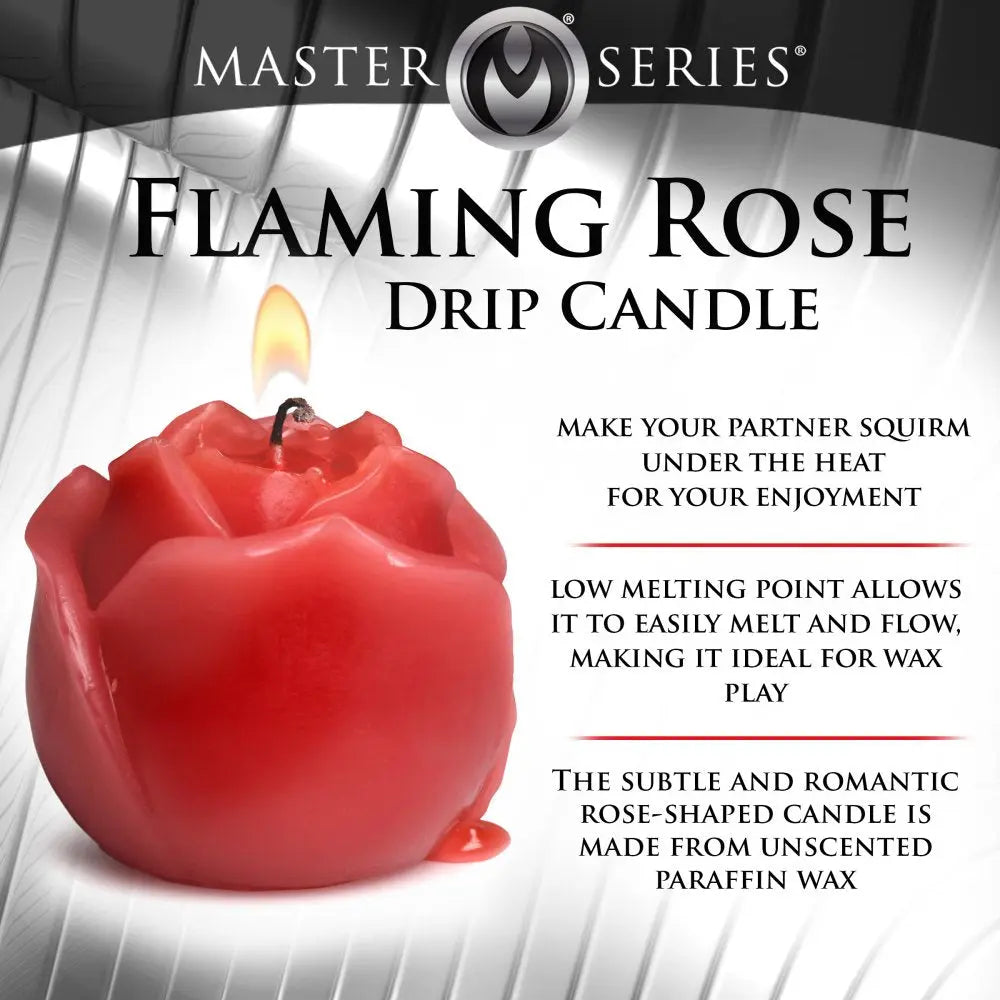 Flaming Rose Drip Candle - Bound By Desire