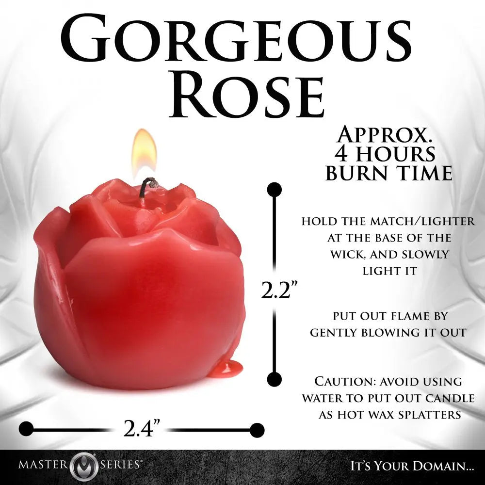 Flaming Rose Drip Candle - Bound By Desire