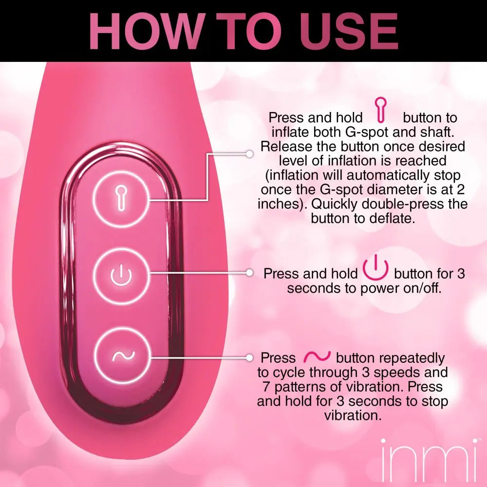 Extreme-G Inflating G-spot Silicone Vibrator - Bound By Desire