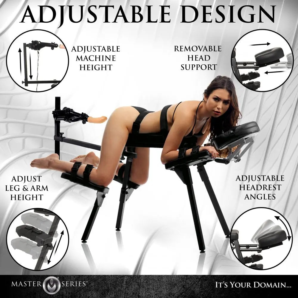 Obedience Chair with Sex Machine - Bound By Desire