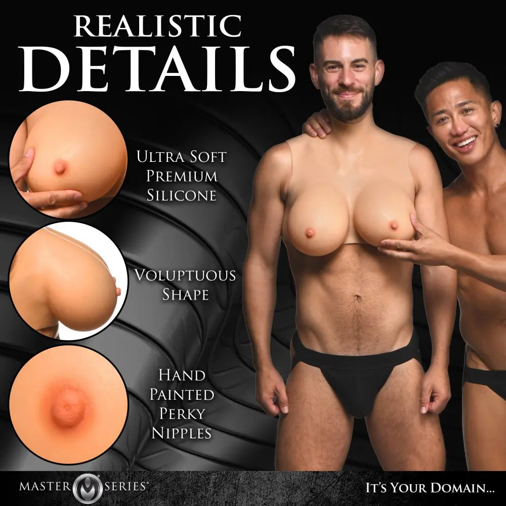 Perky Pair G-Cup Wearable Silicone Breasts - Bound By Desire