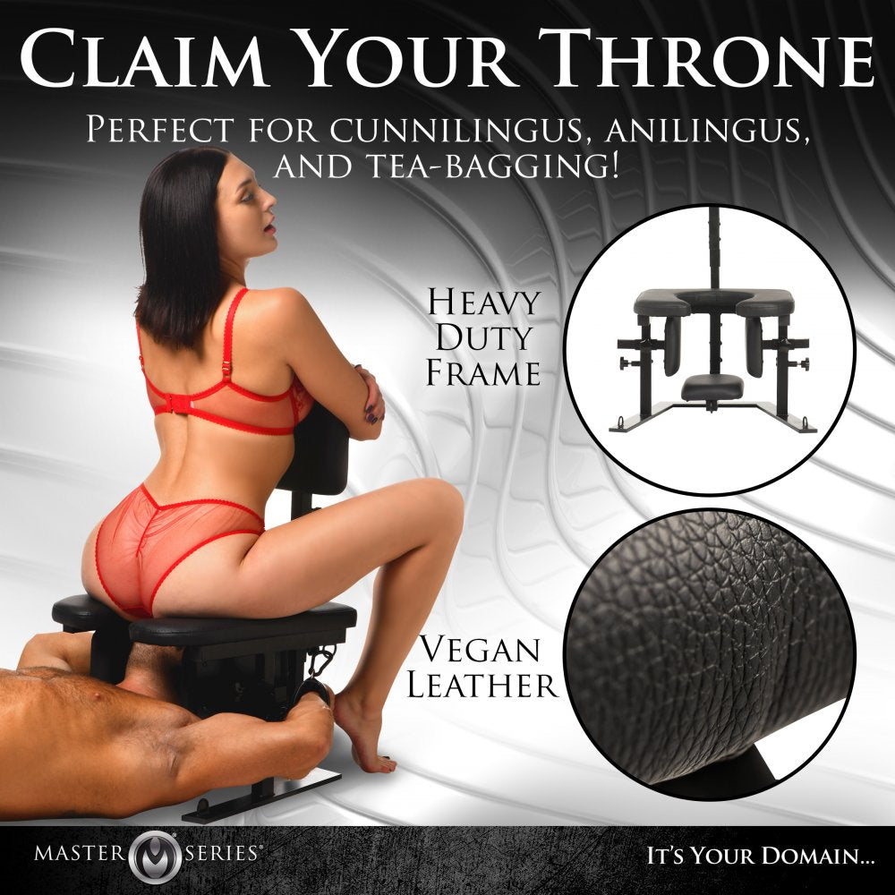 BDSM Furniture Facesitting Chair Pleasure Throne Oral Sex Chair