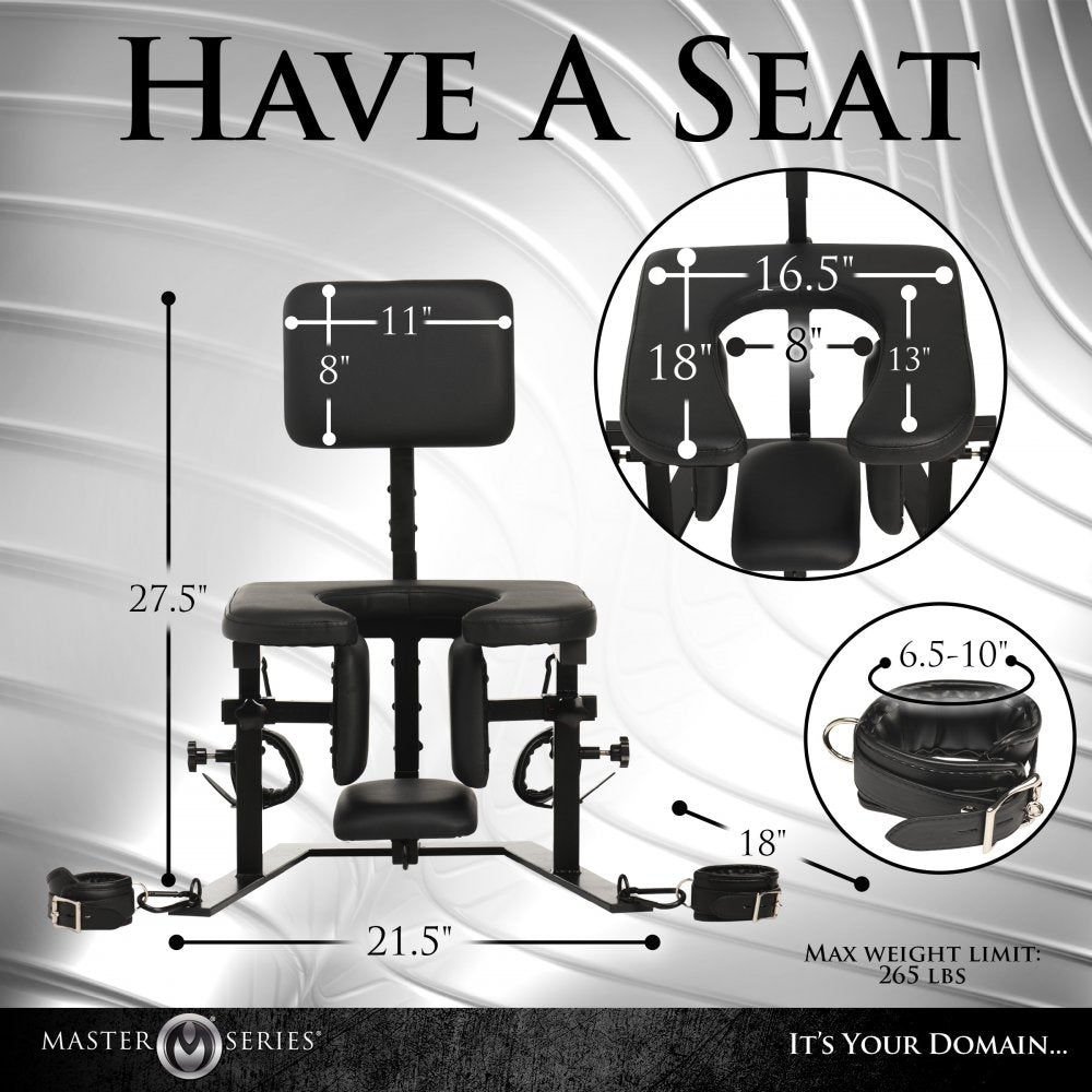 BDSM Furniture Facesitting Chair Pleasure Throne Oral Sex Chair