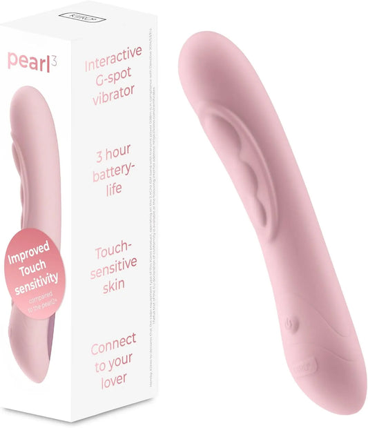 AI Vibrator Sex Toy for Webcam for Long Distance Couples - Pearl 3 Pink  G-Spot Vibrator