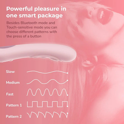 AI Vibrator Sex Toy for Webcam for Long Distance Couples - Pearl 3 Pink  G-Spot Vibrator