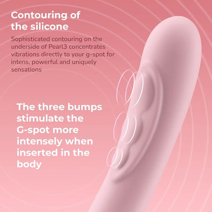 AI Vibrator Sex Toy for Webcam for Long Distance Couples - Pearl 3 Pink  G-Spot Vibrator