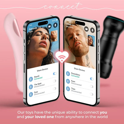 AI Vibrator Sex Toy for Webcam for Long Distance Couples - Pearl 3 Pink  G-Spot Vibrator