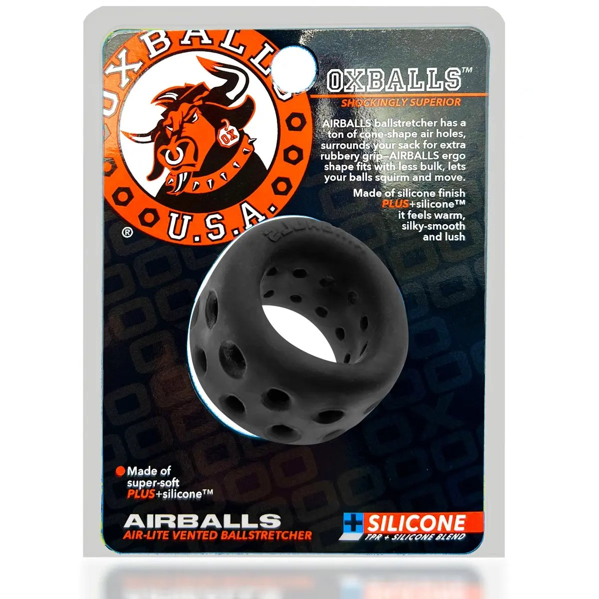 AIRBALLS, Air-lite Ball Stretcher, BLACK ICE  Ball Stretcher