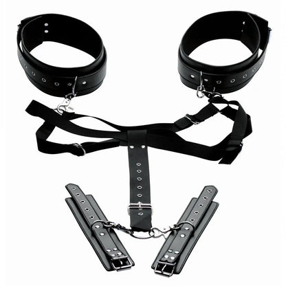 Acquire Easy Access Thigh Harness with Wrist Cuffs  Restraints and Cuffs