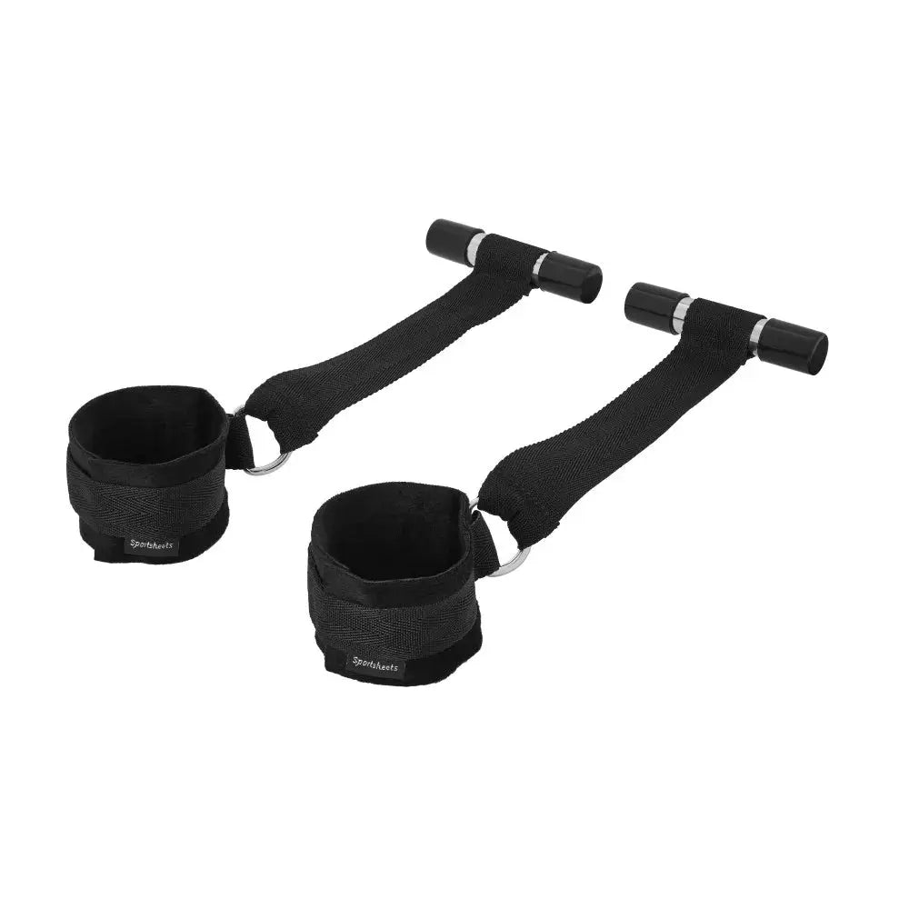 Adjustable Door Jam Cuffs Set Black Bondage Kit  Restraints and Cuffs