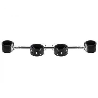 Adjustable Swiveling Sex Spreader Bar with Leather Cuffs  Restraints and Cuffs