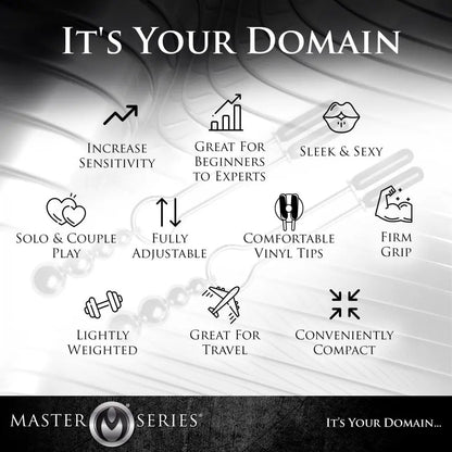 Adorn Triple Bead Nipple Clamp Set  Nipple and Clit Toys