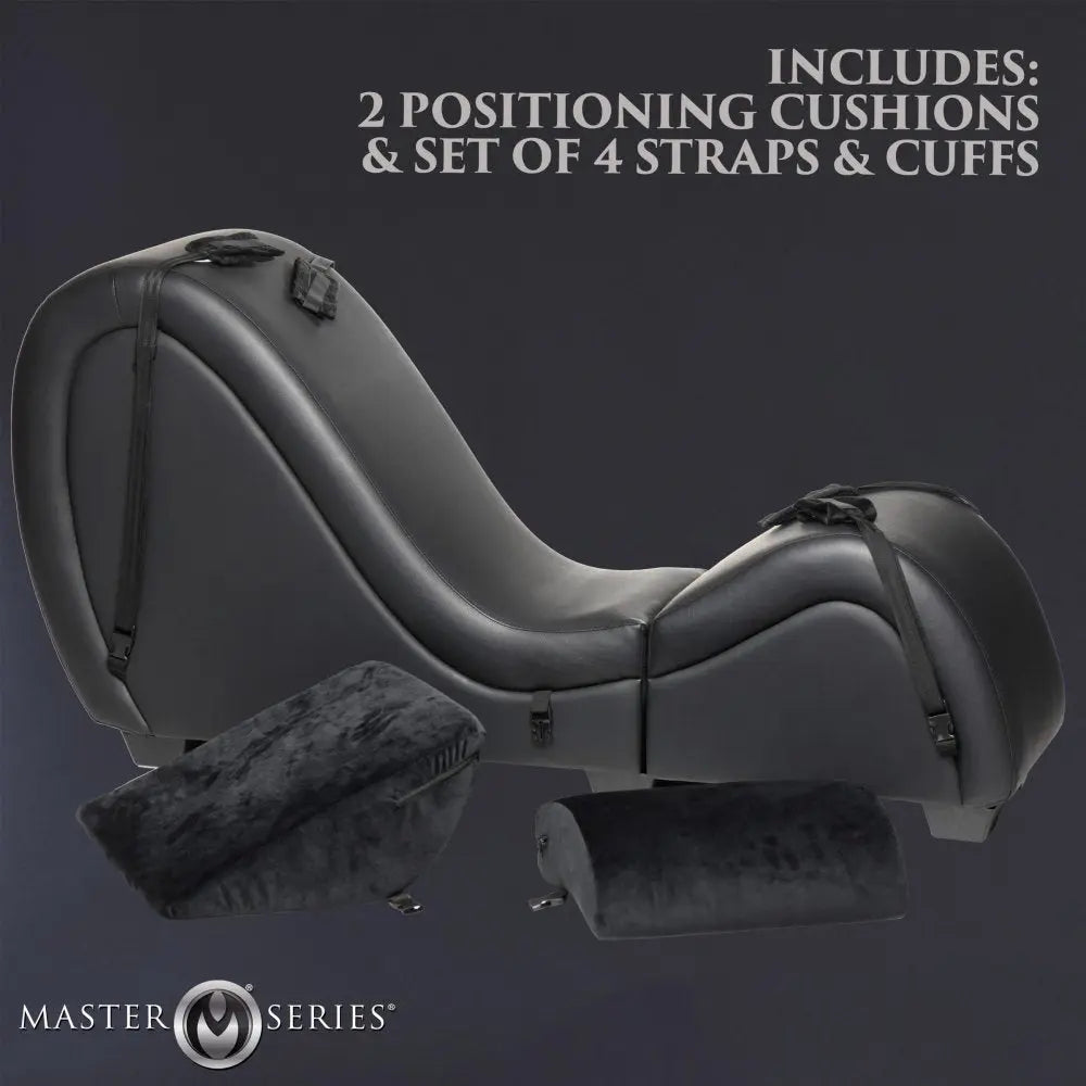 Affordable Tantra Chair Cheaper Tantra Chair Detachable Kinky Couch Sex Chaise with Love Pillows - Black  Dungeon Furniture and Accessories