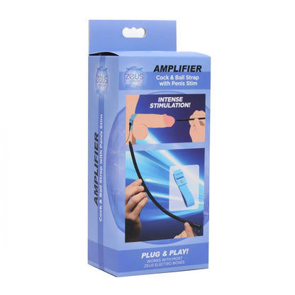 Amplifier Cock and Ball Strap with Penis eStim Urethral Sound  E-Stim Penis Toy