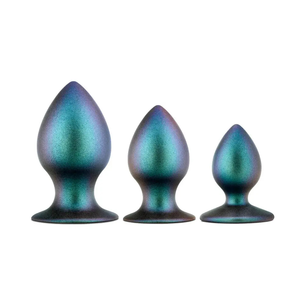 Anal Adventures Matrix Metaverse Silicone Butt Plug Kit Dark Millenia  Anal Training