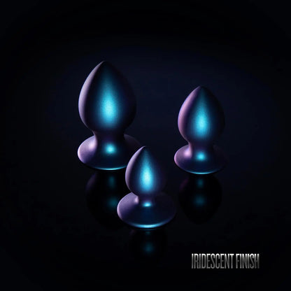 Anal Adventures Matrix Metaverse Silicone Butt Plug Kit Dark Millenia  Anal Training