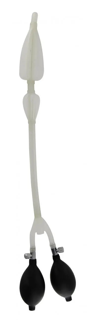 Anal Enema Catheter - Silicone Double Bulb Nozzle  Anal Prep