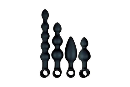 Anal-Ese Collection Vibrating Anal Training Fantasy Kit - Black  Anal Training