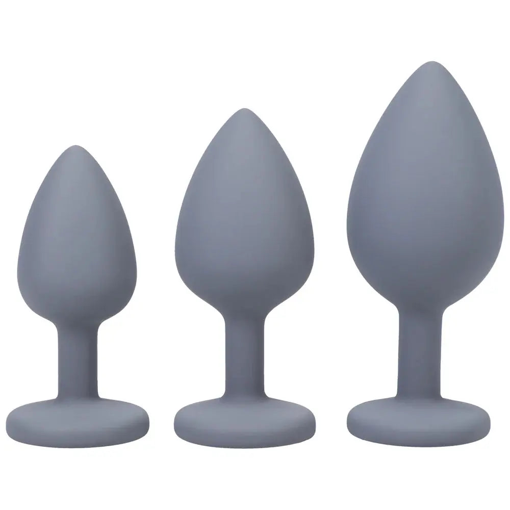 Anal Play 3 Piece Anal Training Set Gray