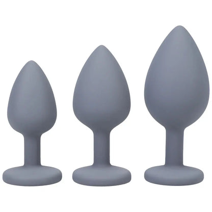 Anal Play 3 Piece Anal Training Set Gray