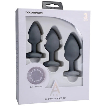 Anal Play 3 Piece Anal Training Set Gray  Anal Training