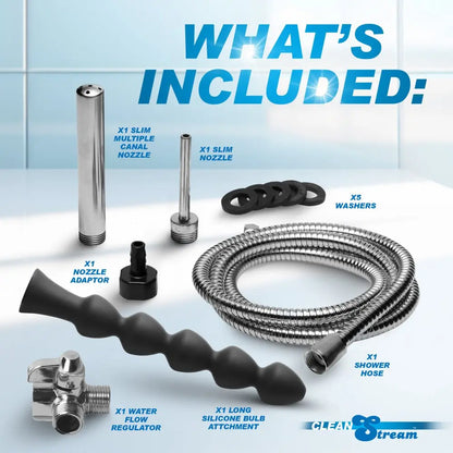 Anal Prep Easy Flow Enema Anal Cleansing Kit with Silicone Attachment  Anal Prep