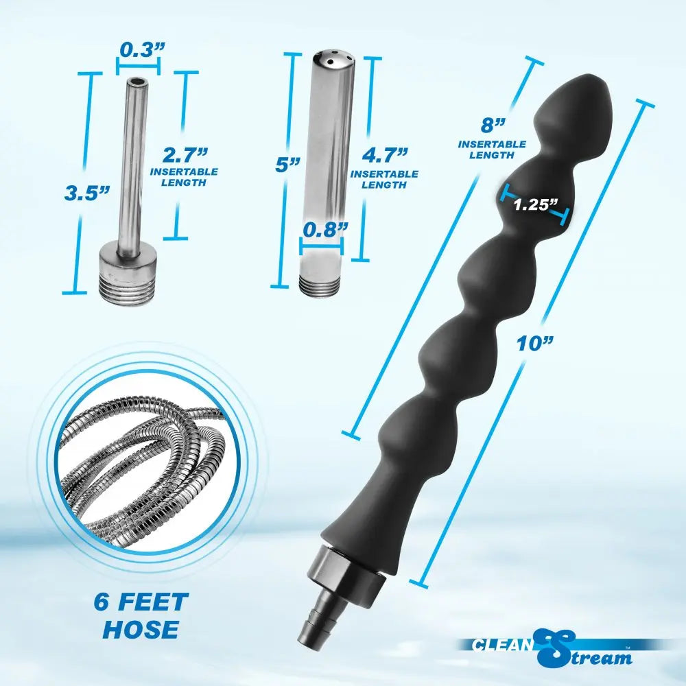 Anal Prep Easy Flow Enema Anal Cleansing Kit with Silicone Attachment  Anal Prep
