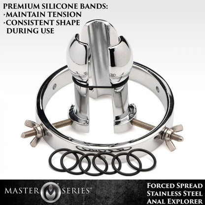 Anal Stretcher Forced Spread Stainless Steel Anal Explorer  Anal Training