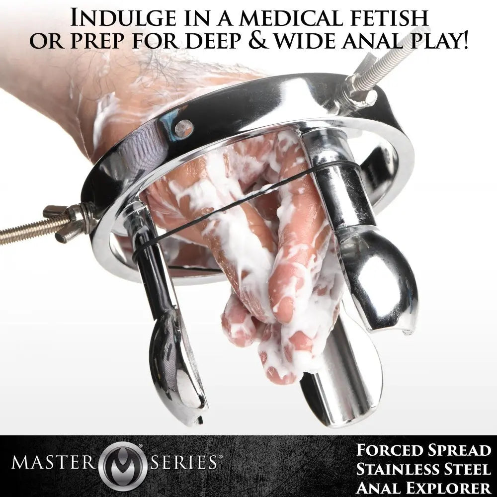Anal Stretcher Forced Spread Stainless Steel Anal Explorer  Anal Training