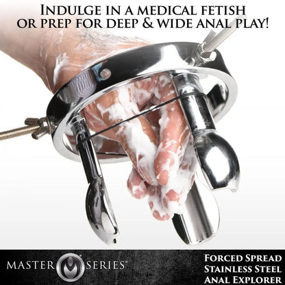 Anal Stretcher Forced Spread Stainless Steel Anal Explorer  Anal Training