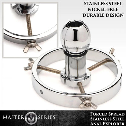 Anal Stretcher Forced Spread Stainless Steel Anal Explorer