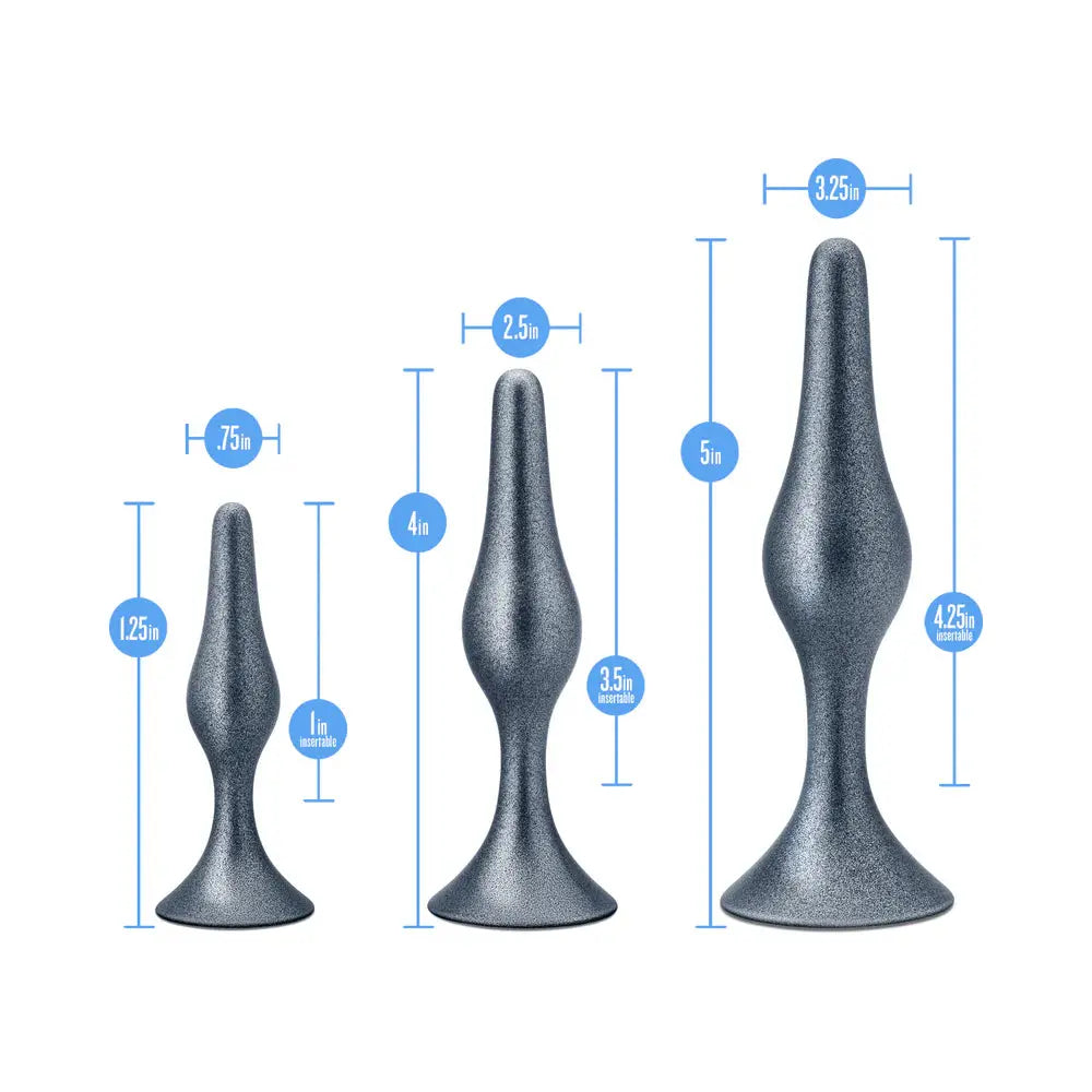 Anal Stretching Matrix Genesis Anal Plug Kit Stellar Silver  Anal Training