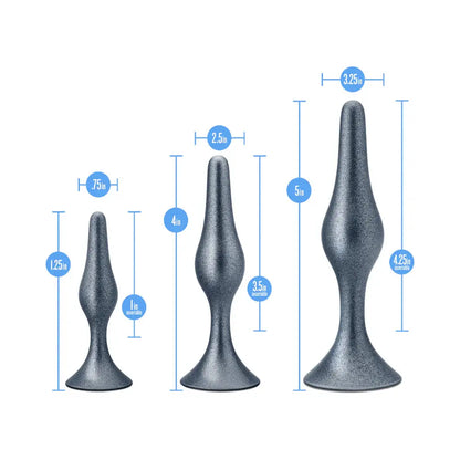 Anal Stretching Matrix Genesis Anal Plug Kit Stellar Silver  Anal Training