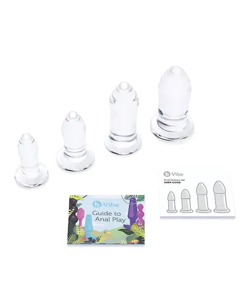 Anal Training Sex Toys GLASS ANAL DILATORS SET  Glass Anal Plug Sex Toy