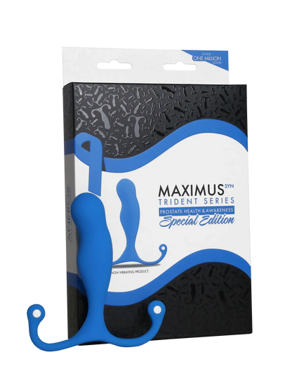 Aneros Maximus Syn Trident Special Edition Prostate Stimulator - Blue  Prostate Play