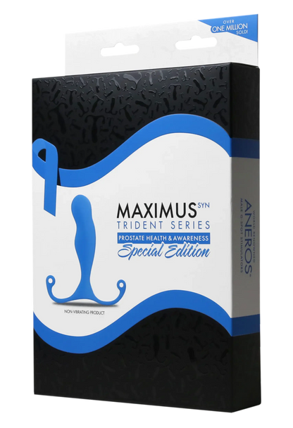 Aneros Maximus Syn Trident Special Edition Prostate Stimulator - Blue  Prostate Play