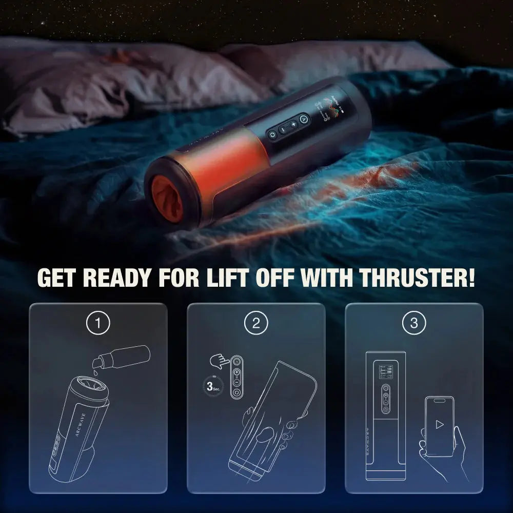 App Controlled Automatic Stroker Arcwave Thruster Automatic Rotating Masturbator  Male Masturbators - Sex Toys for Men - Pocket Pals & Strokers